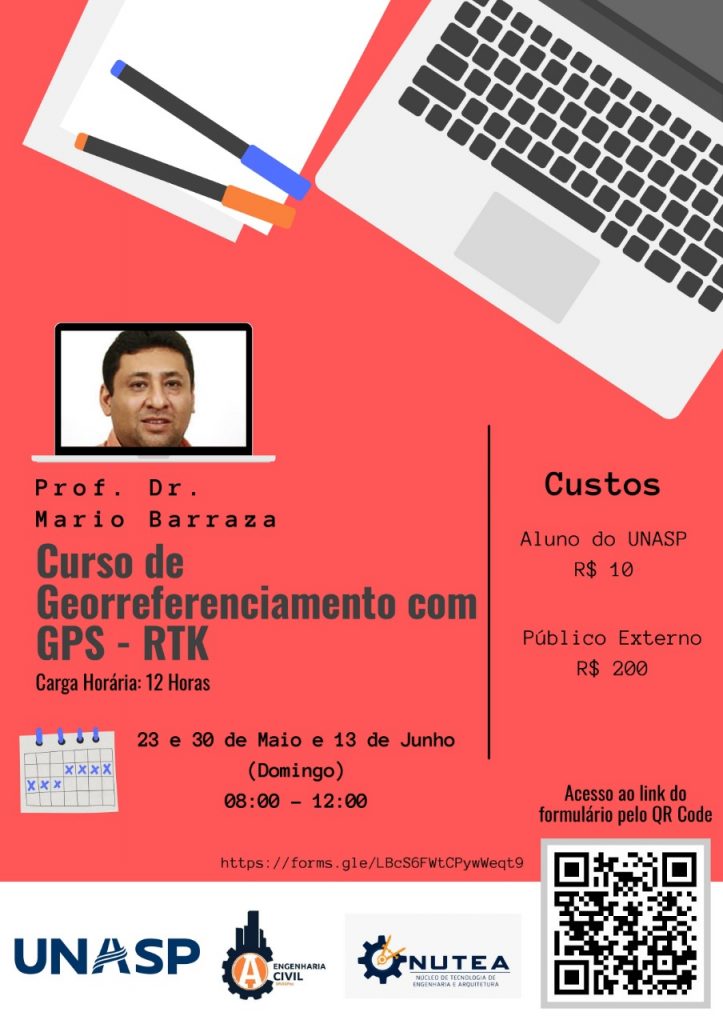 Cartaz da oficina de extensão sobre Georreferenciamento com GPS
