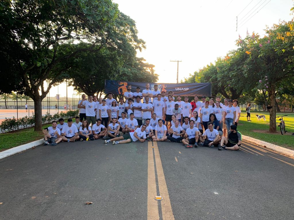 UNASP Run contou com a participação de aproximadamente 100 pessoas.
